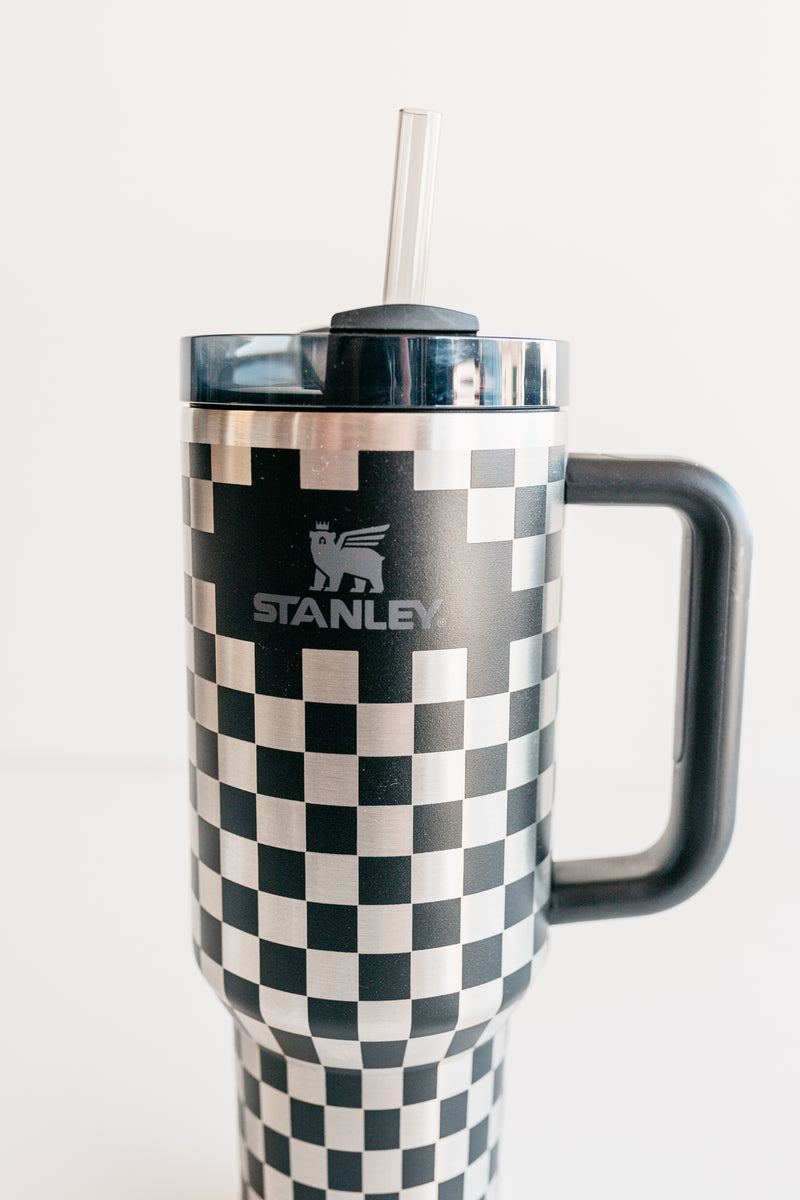 Stanley 40oz tumbler  Checkered Design - Checkerboard Print