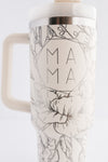 Stanley 40oz tumbler | MAMA Peonies Floral Engraved Design