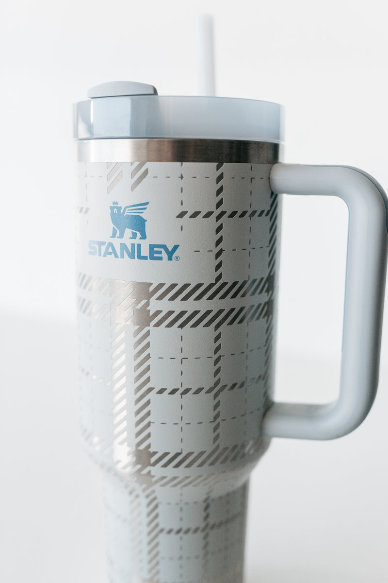 Stanley Engraved Engraved 40oz Tumbler Stanley H2.0 Quencher Plaid Tumbler  Buffalo Plaid Custom Tumbler 27 Colors Available 