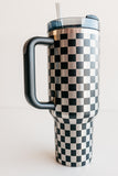 Stanley 40oz tumbler | Checkered Design - Checkerboard Print
