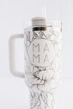 Ship me your Stanley!! | Have YOUR  personal stanley Engraved with the MAMA Peonies Floral Design