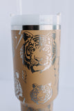 Stanley 40oz Quencher | Engraved with Tiger Lightening Bolt Design, Tiger King