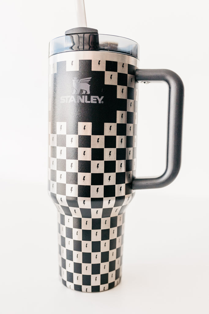 Checkers Engraved Stanley Adventure Quencher 40oz Tumbler 