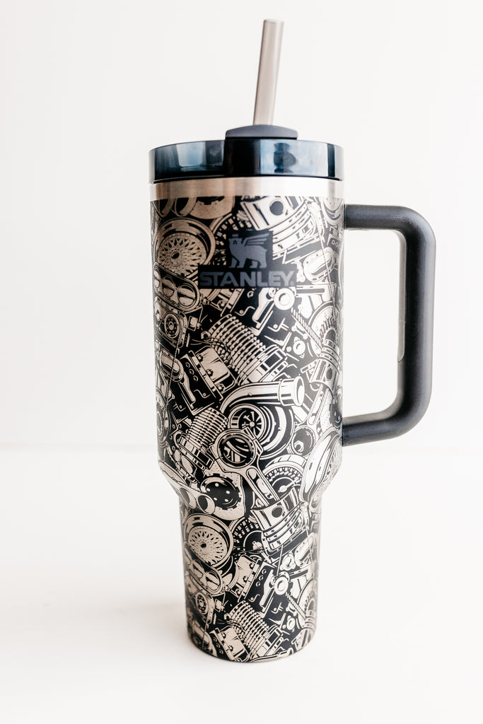 Stanley Azalea 40 oz tumbler  Stanley mug, Starbucks cup art, Tumbler cups  diy
