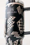 Stanley 40oz tumbler | Checkered Lightening Bolts