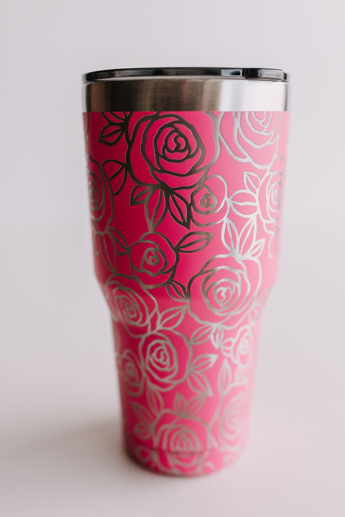 Yeti 30oz Seamless Rose Flower Design 