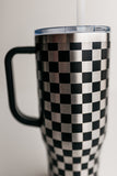Black checkered 40oz Stanley "DUPE"