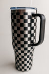 Black checkered 40oz Stanley "DUPE"